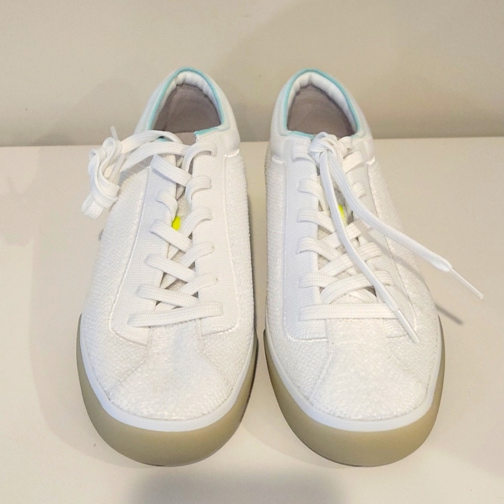Rothy's Lace Up White Terry